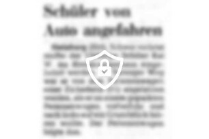Schüler von Auto angefahren
