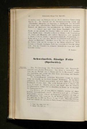 Schweinefett, flüssige Fette (Speiseöle).