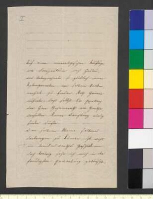 Brief von Kielmannsegge, Nathalie von an Goethe, Johann Wolfgang von