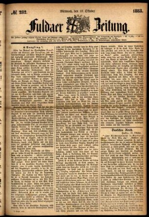 Ausgabe vom Mittwoch, den 10. Oktober 1883.