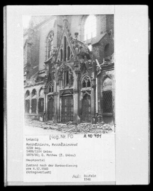 Leipzig. Matthäikirche, Matthäikirchhof