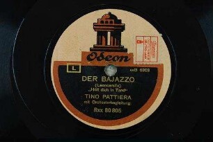 Der Bajazzo : "Hüll dich in Tand" / (Leoncavallo)