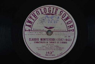 Combatimento di Tancredi et Clorinda : (5. Partie) / Claudio Monteverdi