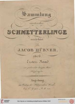 Band 1: Sammlung exotischer Schmetterlinge