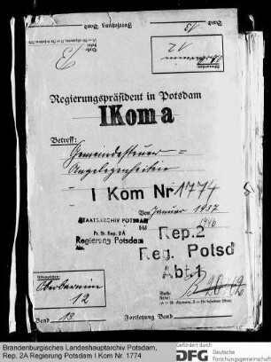 Gemeindesteuern im Kreis Oberbarnim