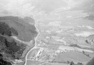 Oberglottertal: Oberglottertal mit Sägewerk, Richtung Westen