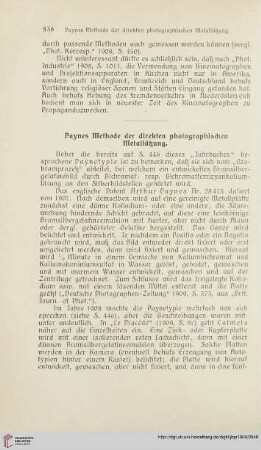 Paynes Methode der direkten photographischen Metallätzung