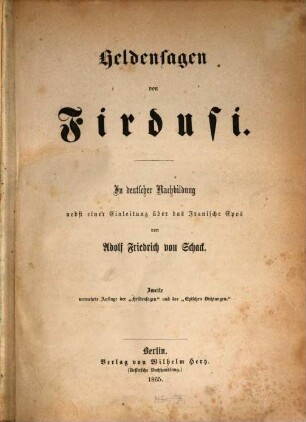 Heldensagen von Firdusi