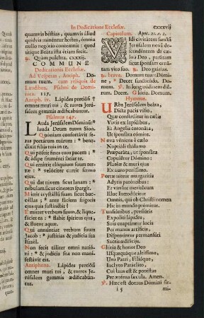 CXXXVII-CLVIII, In Dedicatione Ecclesiae - Infra octavam dedicationis ecclesiae