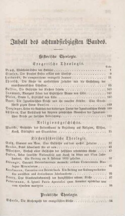 261-263 Inhaltsverzeichnis