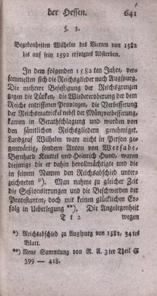 § 3. Begebenheiten Wilhelm des Vierten von 1582 bis auf sein 1592 erfolgtes Ableben.