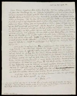 Brief von Wilhelm Grimm an Georg Andreas Reimer