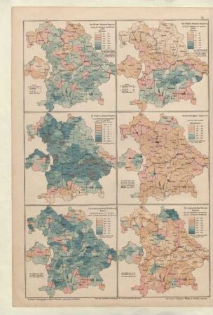 [Nebenkarten zu Bayern und der Pfalz]