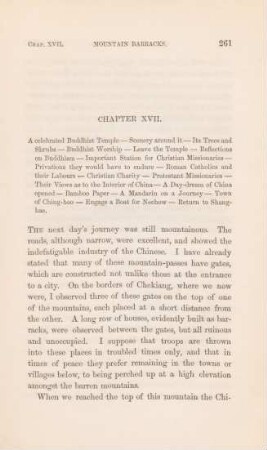 Chapter XVII. A celebrated Buddhist temple - Scenery around it - Its trees ...