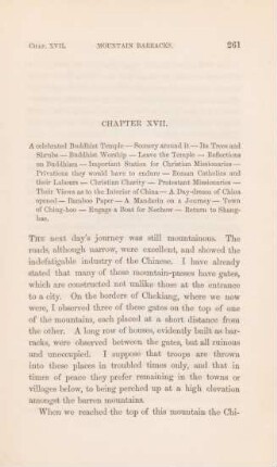 Chapter XVII. A celebrated Buddhist temple - Scenery around it - Its trees ...