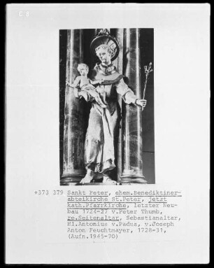 Heiliger Antonius von Padua, Figur des Sebastianaltares