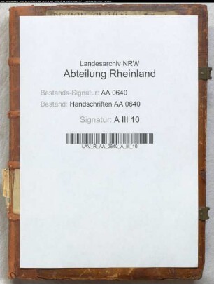 Kleve: Registrum Clivense comitis Adolfi = Nr. E