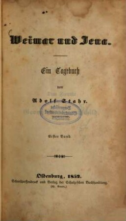 Weimar und Jena : ein Tagebuch, 1