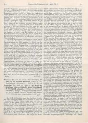 213-216 [Rezension] Schwarze, Alexis, Neue Grundlegung der Lehre von der christlichen Gewissheit