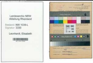 Entnazifizierung Elisabeth Leonhardt , geb. 31.03.1910 (Dolmetscherin)