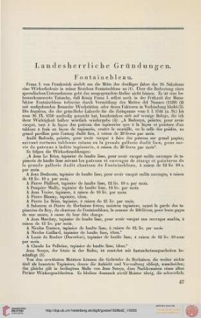 Landesherrliche Gründungen