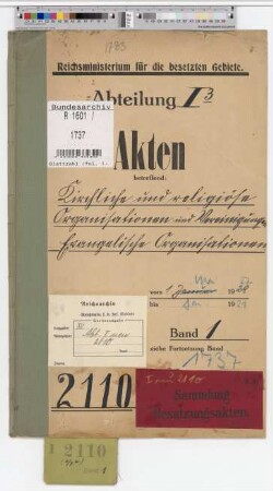 Kirchliche und religiöse Organisationen u. Vereinigungen. Evangelische Organisationen