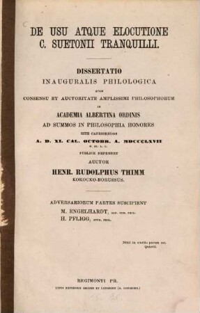 De usu atque elocutione C. Suetonii Tranquilli
