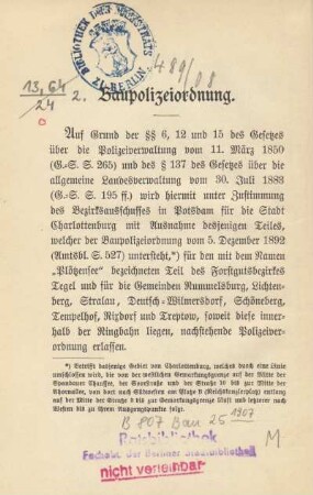 Baupolizeiordnung