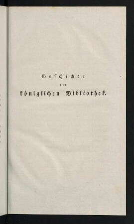 21-114, Geschichte der königlichen Bibliothek
