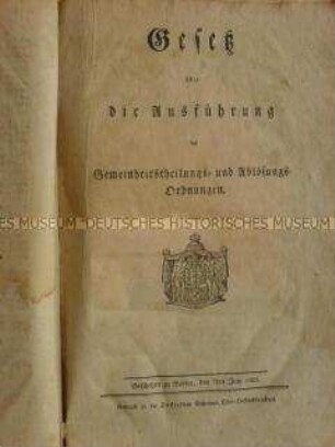 Gesetz zu den Preußischen Agrarreformen