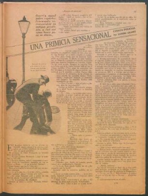 Una primicia sensacional : Cuento policial por Leonoro Gregory
