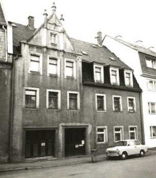 Marienberg, Kirchstraße 26. Wohn- und Geschäftshaus. Straßenansicht