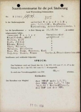 Rossfeld, Heinrich