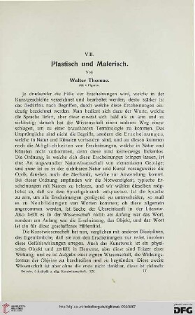 Plastisch und Malerisch