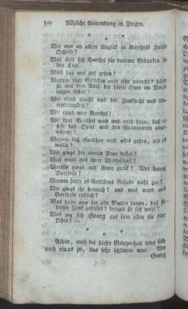Die Kinderpocken kommen ins Dorf. - Nüzliche Fragen zur Wiederholung und zum Behalten.