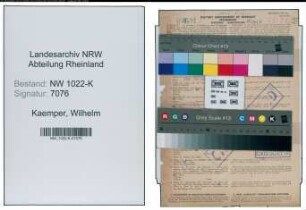 Entnazifizierung Wilhelm Kaemper , geb. 20.06.1907 (Kaufmann)