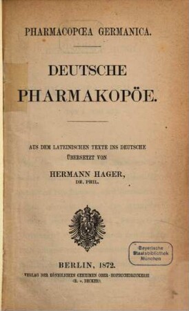 Deutsche Pharmakopöe