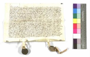 Kunz Schmidt, Bürger zu Neuenstein, Gefängnis; Siegel: Zürch von Stetten und Walter von Ernfels.