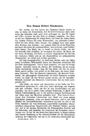 Den Manen Robert Rissmanns
