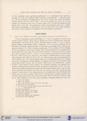 Caput tertium