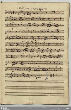 16. Anonymus, Andante, g-Moll