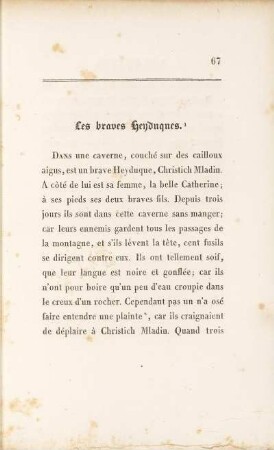 Les braves Heyduques