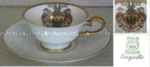 Andenkentasse mit Untertasse