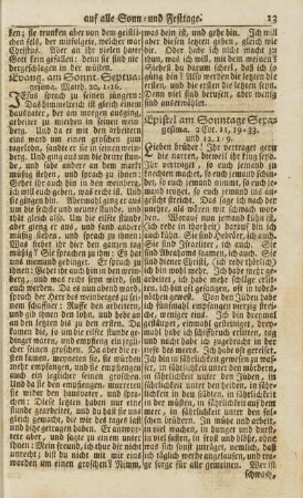 Epistel am Sonntage Sexagesima