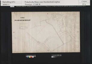 Zwickauer Bürgergewerkschaft, Aktienverein, Ostfeld mit Sicherheitspfeilergrenze für das Planitzer Flöz, Schichtenkohlen- und Ludwigflöz