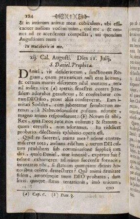 184-203, xij. Cal. Augusti. Dies 21. Julij. - iii. Cal. Augusti. Dies 30Julij.