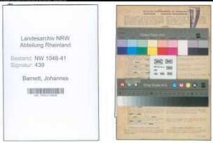 Entnazifizierung Johannes Barnett , geb. 18.06.1911 (Polizist)