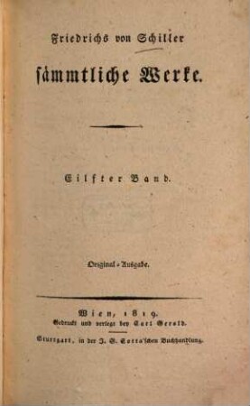 Friedrichs von Schiller sämmtliche Werke, 11. Band. Geschichte des Abfalls der vereinigten Niederlande von der Spanischen Regierung