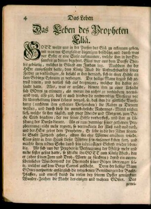 Das Leben des Propheten Eliä