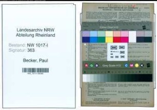 Entnazifizierung Paul Becker , geb. 14.09.1880 (Schmied)